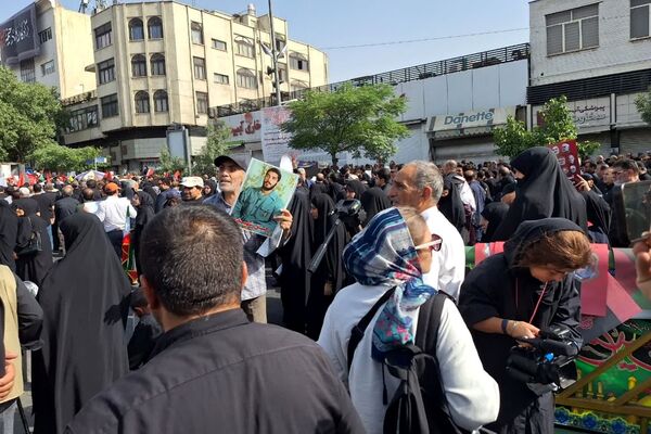 تشییع پیکر شهدای اقتدار در تهران ایران