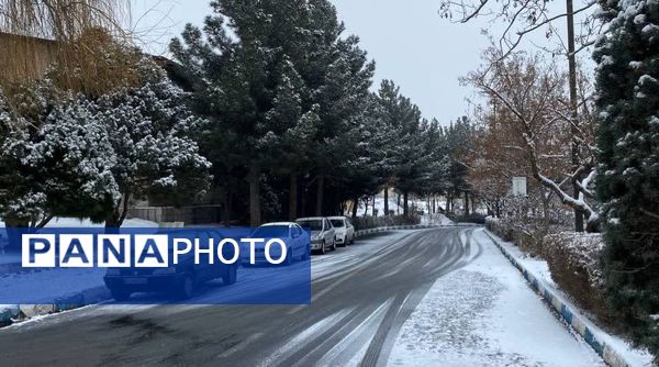 بارش برف در استان البرز 