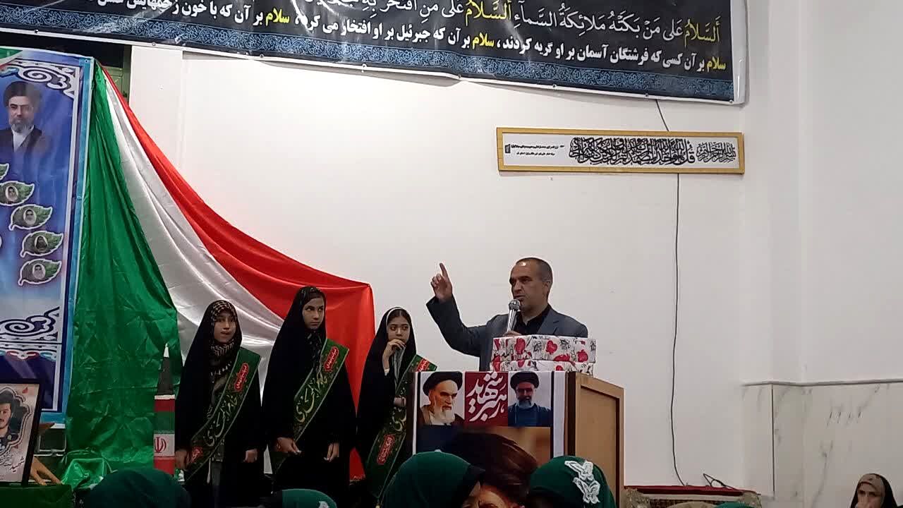 اجتماع دختران جانفدا در شهر جعفریه قم 
