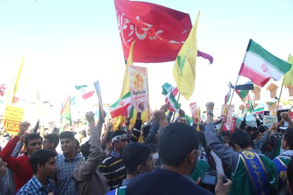 مراسم 13 آبان ماه سالروز تسخیر لانه جاسوسی آمریکا در یزد 