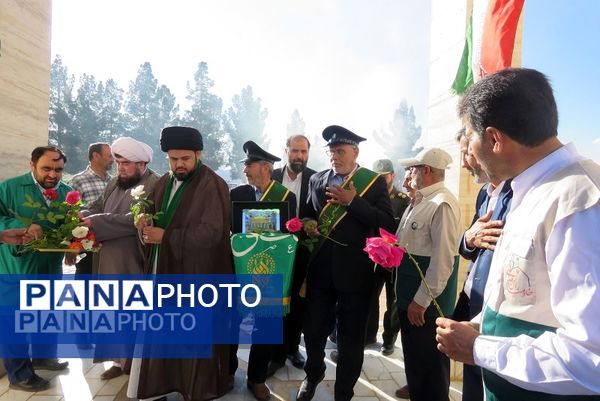استقبال از خادمان حرم حضرت فاطمه معصومه (س) در شهر درق