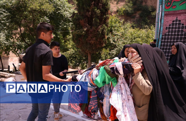 مراسم تاسوعای حسینی در روستای زیارت