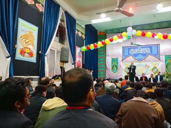 جشن ولادت حضرت مهدی (عج) در روستای فدافن