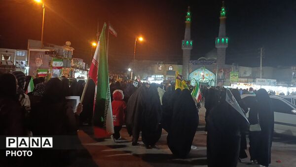 حضور با شکوه مردم آشخانه در هشتمین شب عزاداری رهبر معظم انقلاب