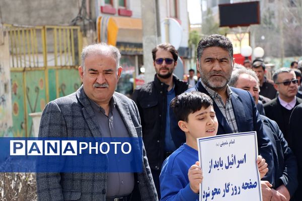 راهپیمایی روز قدس در شهرستان سرعین