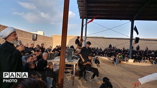 مراسم عزاداری عصر عاشورا در روستای نصرآباد
