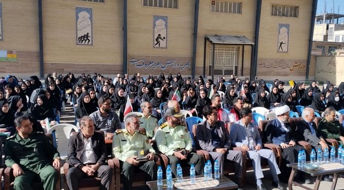 نواخته شدن زنگ مهر و مقاومت و ایثار در شهرستان هرسین