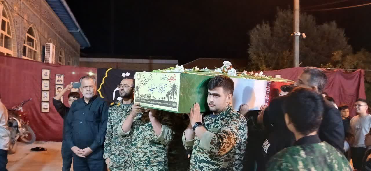 استقبال از شهید گمنام در شهرستان علی‌آباد کتول