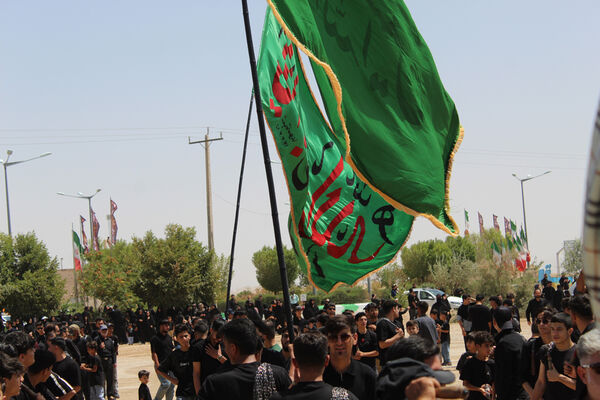 عزاداری تاسوعای حسینی در شهر درق 