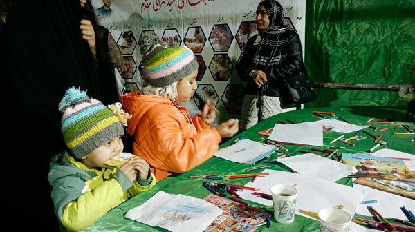 موکب  فرهنگی کودکان در شهرستان کاشمر 