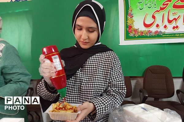 سفره احسان امام حسن مجتبی(ع) دردبستان شهید کلانتری بهارستان‌دو