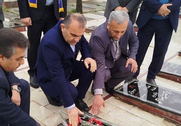 تجدید میثاق با شهدای فرهنگی به مناسبت هفته معلم