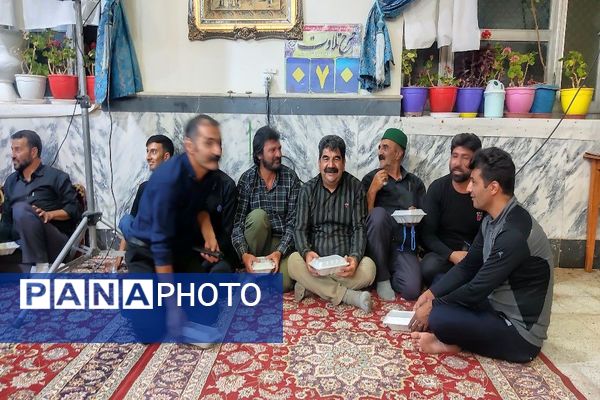 مراسم عزاداری شب تاسوعای حسینی در مسجد جامع شهر بار