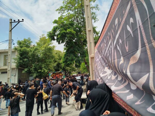 هیات عزاداری شهرستان هوراند در روز تاسوعا