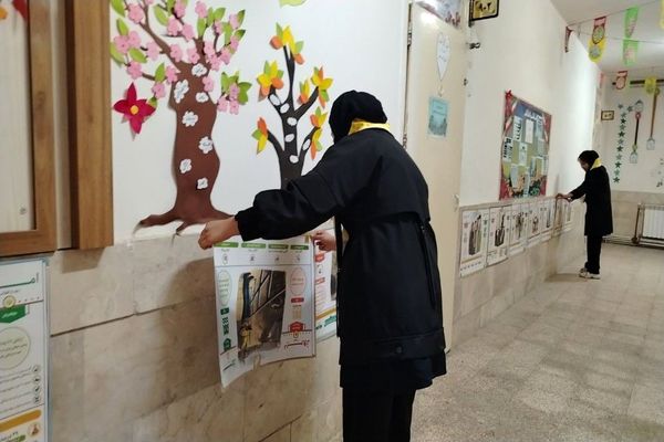 آماده سازی آموزشگاه شهید مجید دهنوی به مناسبت دهه فجر و نیمه شعبان