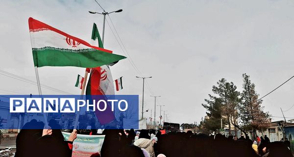 راهپیمایی 22 بهمن در شهر سلامی