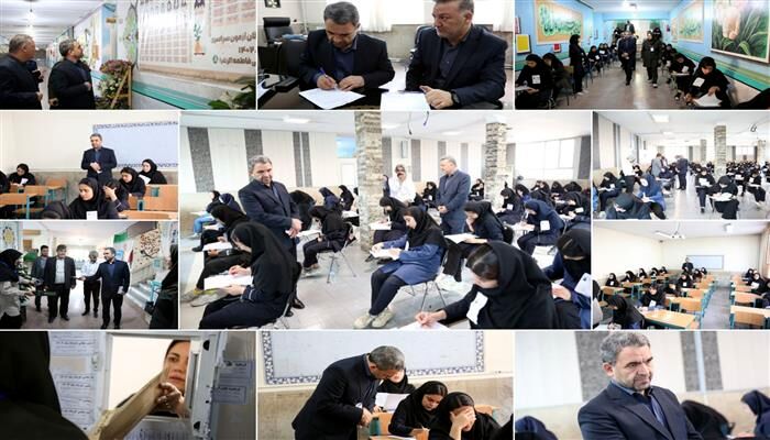 بازدید سرزده رئیس سازمان مدارس و مراکز غیردولتی از حوزه برگزاری امتحانات نهایی‌