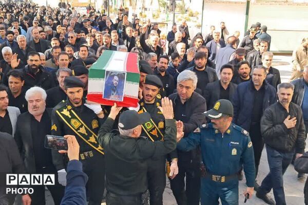 تشییع پیکر شهید مدافع وطن صفر سالمه صومعه در اسلامشهر 