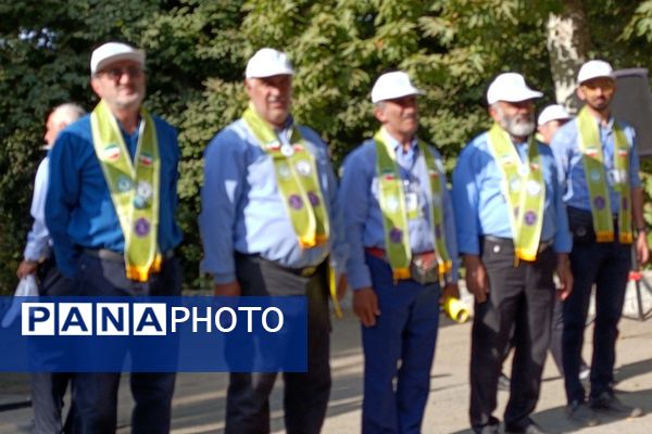 حضور دانش‌آموز خبرنگاران پسر پانا ناحیه دو شهرری در اردوی ملی پیشتازان