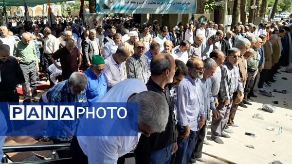 نماز جمعه در جوار شهدای بهشت فضل نیشابور 