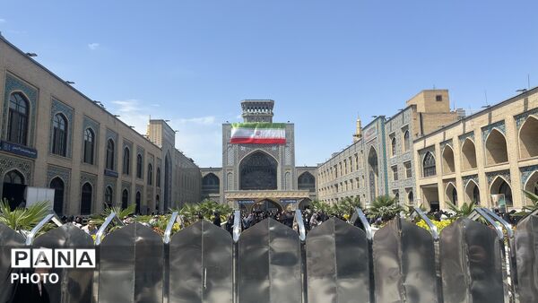 نور خورشید سما بر روی خورشید طوس
