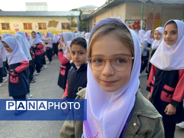 صبحگاه در مدرسه پاهکیده املش