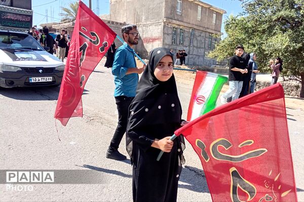 مراسم عاشورا در گلزار شهدای شهرستان لنده
