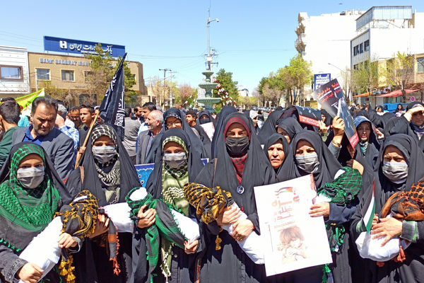 حضور پرشور مردم شهرستان آباده در راهپیمایی روز قدس