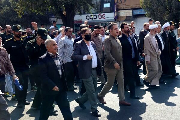 حضور پرشور مردم قرچک در راهپیمایی بشارت نصر