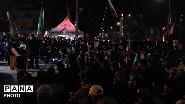 مراسم شب دوم محرم در بلوار فضل نیشابور-۱