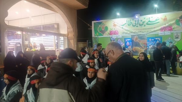 موکب های پذیرایی در جشن خیابانی مهر علوی کاشمر