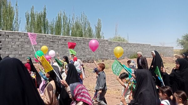 نسر در سوگ و بیعت؛ پیاده روی باشکوه غدیر به یاد شهدای حملات صهیونیستی