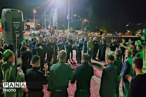 مراسم عزاداری ششمین شب از ماه محرم الحرام در حسینیه شهدای شهر بار