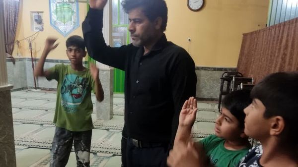 عزاداری شهادت امام جواد(ع) در محله دهنو رویدر