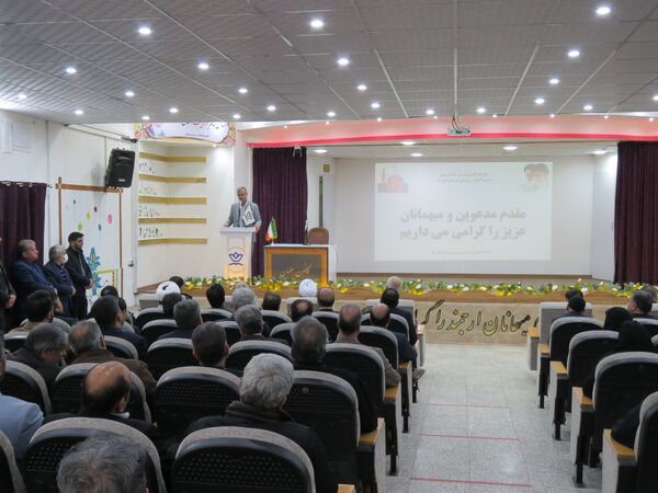مراسم تکریم و معارفه مدیر اداره آموزش و پرورش خلیل آباد 