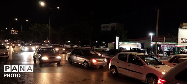  شکوه و اقتدار رژه خودرویی در حسینیه فضل 