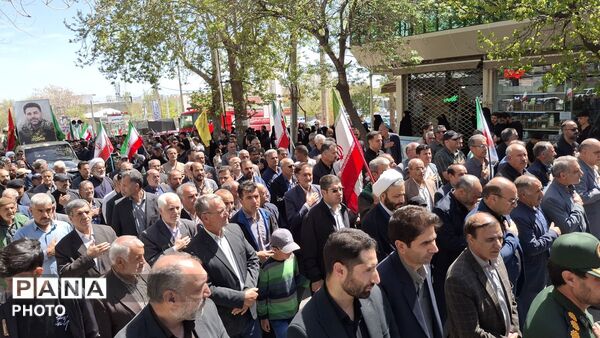 مراسم تشییع پیکر پاک سرهنگ پاسدار شهید حمید محمدی
