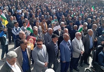 حضور پرشور قروه‌ای‌ها در حمایت از فلسطین