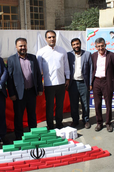 آیین خشت‌گذاری دبستان شهید خداقلی