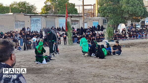 آیین باشکوه تعزیه حسینی در روستای عمان شهرستان درگزین