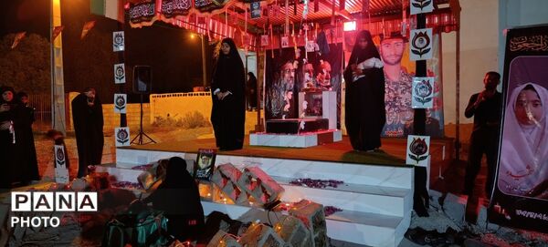 طنین فریاد مظلومیت دردانه اباعبدالله(ع) در روستای نصیرائی میناب