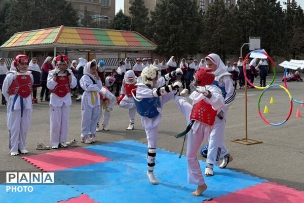 جشن ورزش و شادی در مدرسه صابران یک