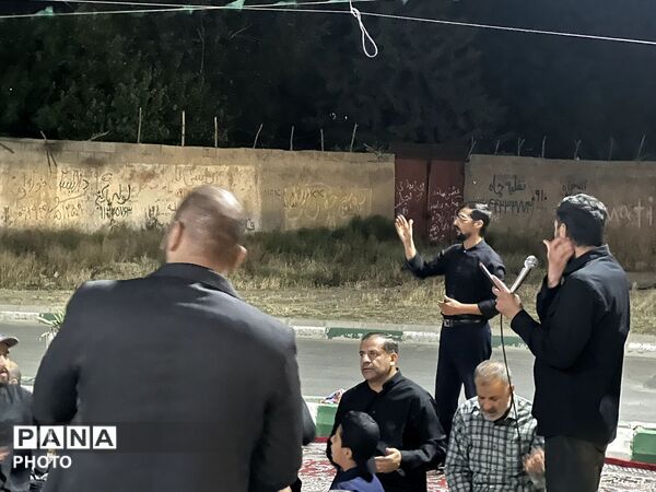 شور حسینی در شهرک ینگی امام  در شب اول محرم 