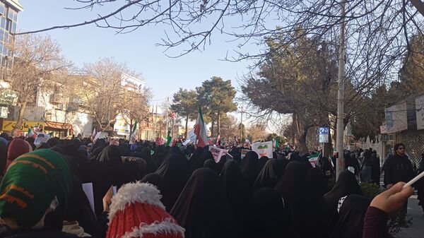 راهپیمایی و تشییع شهدای امنیت نیشابور