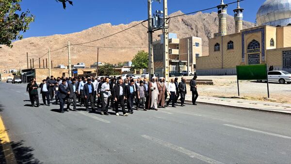 راهپیمایی بشارت نصر در شهر و بخش گندمان 