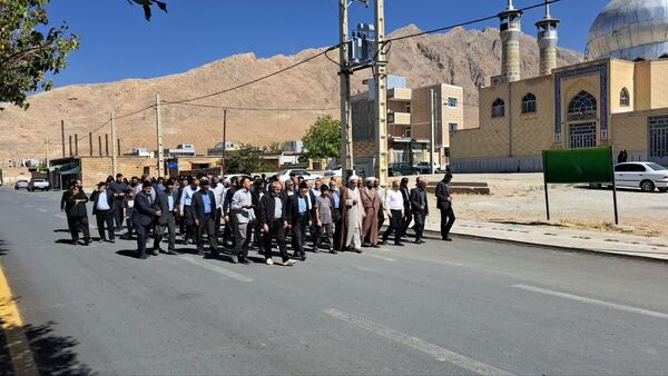 راهپیمایی بشارت نصر در شهر و بخش گندمان 