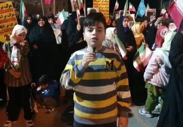 تجمع مردم انقلابی شهرستان جعفرآباد در گلزار شهدای شهر جعفریه قم