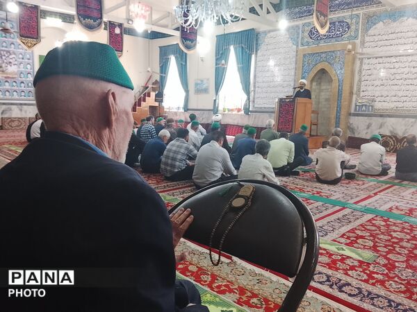 اقامه نماز جمعه عبادی سیاسی  در مسجد جامع شهربار نیشابور