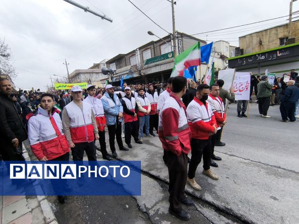 شکوه حضور مردم بانه در راهپیمایی 22 بهمن