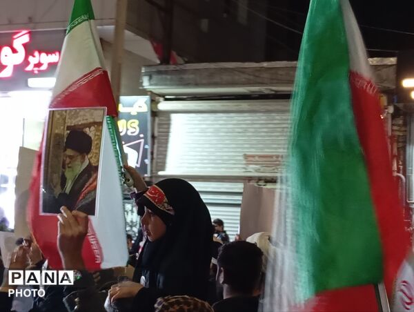حرکت دسته عزاداری در شهرستان نیشابور